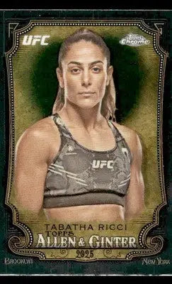 2025 Topps Chrome UFC #AAG-12 Tabatha Ricci Allen & Ginter - UFC/MMA Card Single