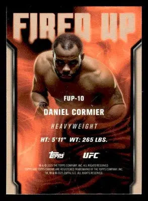 2025 Topps Chrome UFC #FUP-10 Daniel Cormier Fired Up - UFC/MMA Card Single