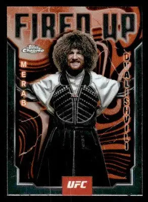 2025 Topps Chrome UFC #FUP-12 Merab Dvalishvili Fired Up - UFC/MMA Card Single