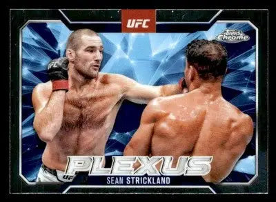 2025 Topps Chrome UFC #PLX-10 Sean Strickland Plexus - UFC/MMA Card Single