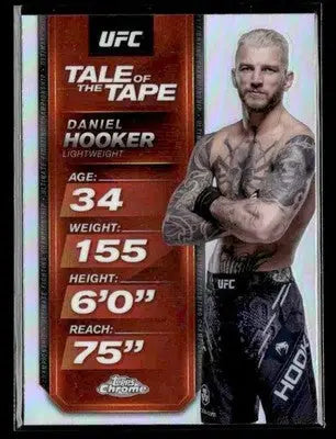 2025 Topps Chrome UFC #TTT-8 Daniel Hooker Tale of the Tape Refractor - UFC/MMA Card Single