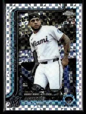 2025 Topps Chrome Update Agustín Ramírez #USC38 X-Fractors RC Miami Marlins