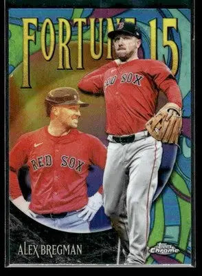 2025 Topps Chrome Update Alex Bregman #F15-11 Fortune 15 Boston Red Sox