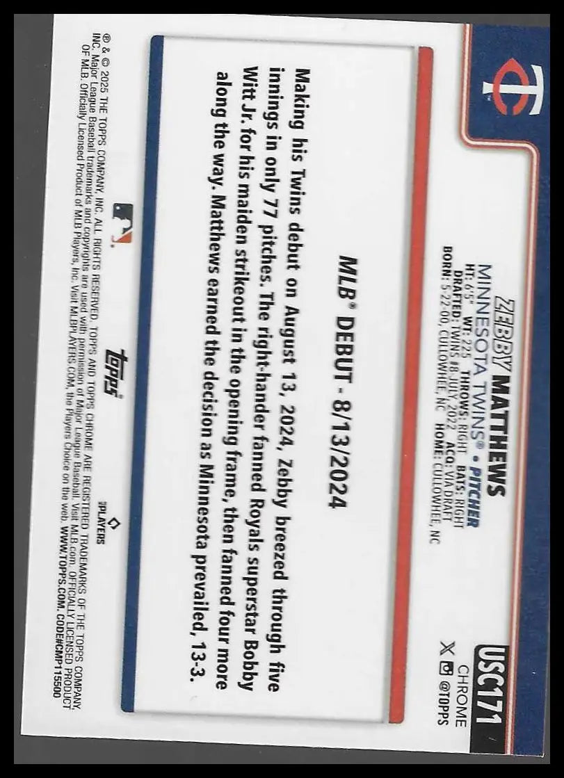 2025 Topps Chrome Update #ASGC-46 Logan Webb 2025 All-Star Game - Baseball Card Single