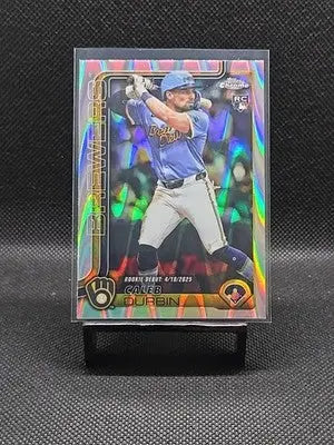 2025 Topps Chrome Update Caleb Durbin #USC112 Raywave Brewers - Baseball Card Single