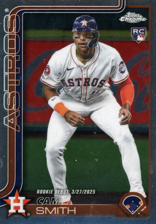 2025 Topps Chrome Update Cam Smith #USC19 Houston Astros RC - Baseball Card Single