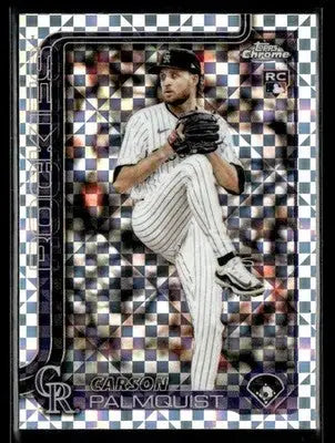 2025 Topps Chrome Update Carson Palmquist #USC173 X-Fractors RC Colorado Rockies
