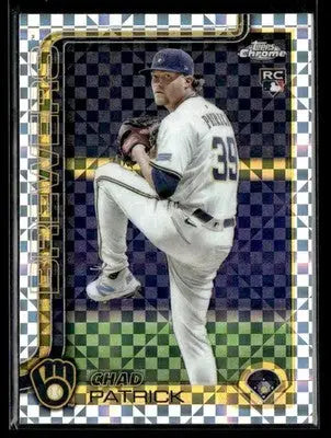 2025 Topps Chrome Update Chad Patrick #USC90 X-Fractors RC Milwaukee Brewers