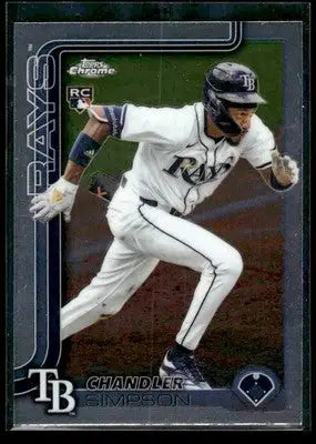 2025 Topps Chrome Update Chandler Simpson #USC179 RC Tampa Bay Rays