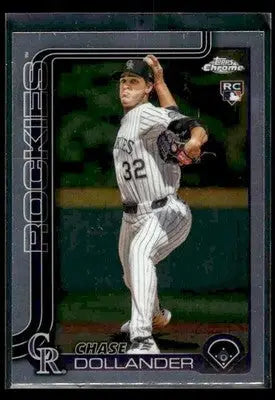2025 Topps Chrome Update Chase Dollander #USC18 RC Colorado Rockies