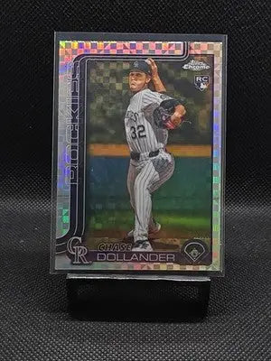 2025 Topps Chrome Update Chase Dollander X-Fractor #USC18 Colorado Rockies RC - Baseball Card Single