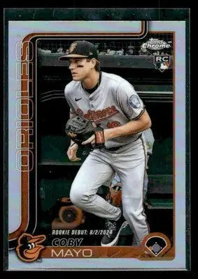 2025 Topps Chrome Update Coby Mayo #USC94 Refractors RC Baltimore Orioles