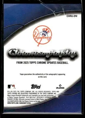 2025 Topps Chrome Update Devin Williams #CHRU-DW Chromeography Green Refr #/99