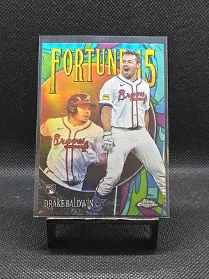 2025 Topps Chrome Update Drake Baldwin Fortune 15 RC Braves #F15-19 - Baseball Card Single