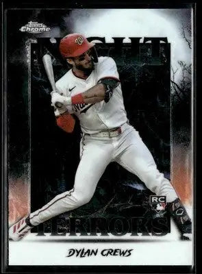 2025 Topps Chrome Update Dylan Crews #NT-13 Night Terrors Washington Nationals
