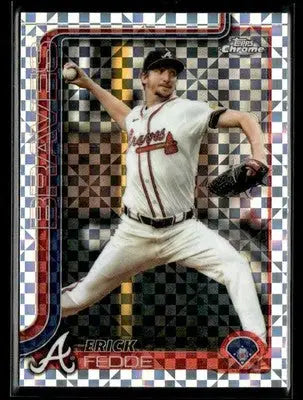 2025 Topps Chrome Update Erick Fedde #USC89 X-Fractors Atlanta Braves
