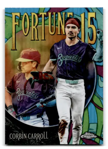 2025 Topps Chrome Update Fortune 15 #F15-15 Corbin Carroll NM-MT Diamon ID:81701 - Baseball Card Single