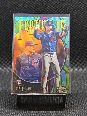 2025 Topps Chrome Update Fortune 15 Matt Shaw RC #F15-24 Chicago Cubs - Baseball Card Single