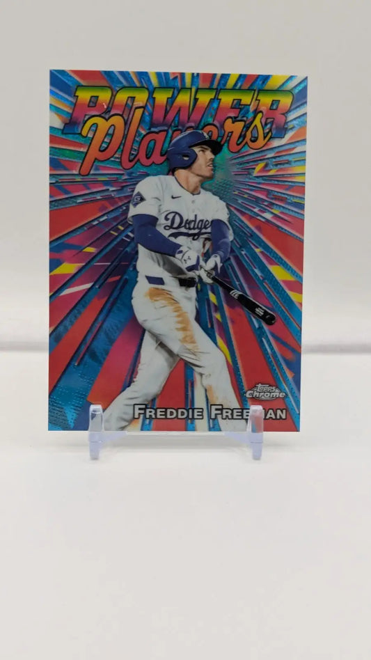 2025 Topps Chrome Update Freddie Freeman Power Players #PP40 Los Angeles Dodgers - Baseball Card Single