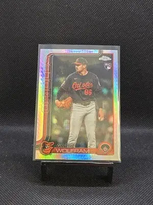 2025 Topps Chrome Update GRANT WOLFRAM Rookie Prism Refractor ORIOLES RC