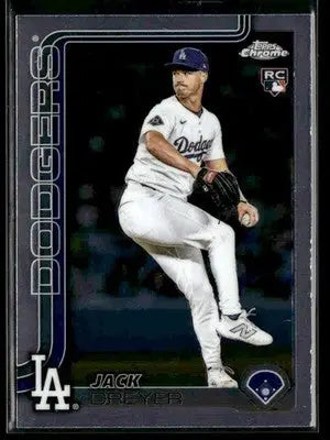 2025 Topps Chrome Update Jack Dreyer #USC39 RC Los Angeles Dodgers