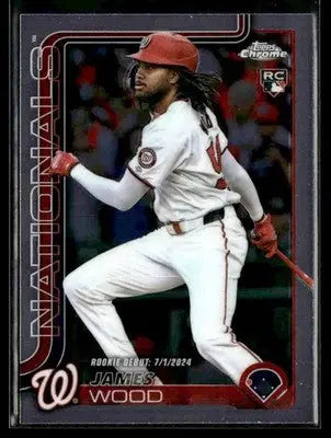 2025 Topps Chrome Update James Wood #USC95 RC Washington Nationals