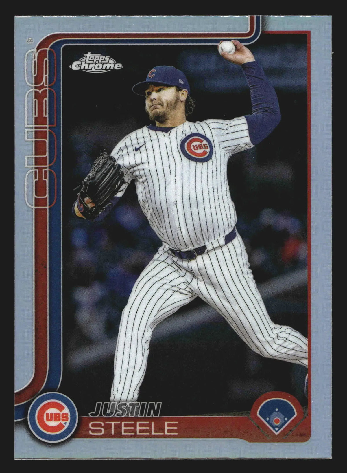 2025 Topps Chrome Update Justin Steele #USC3 Refractor Chicago Cubs - Baseball Card Single