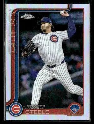 2025 Topps Chrome Update Justin Steele #USC3 Refractors Chicago Cubs