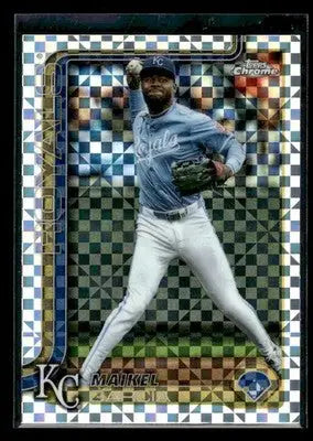 2025 Topps Chrome Update Maikel Garcia #USC70 X-Fractors Kansas City Royals