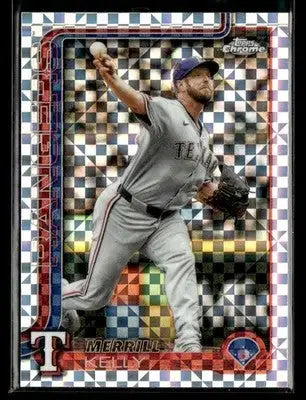 2025 Topps Chrome Update Merrill Kelly #USC162 X-Fractors Texas Rangers - Baseball Card Single