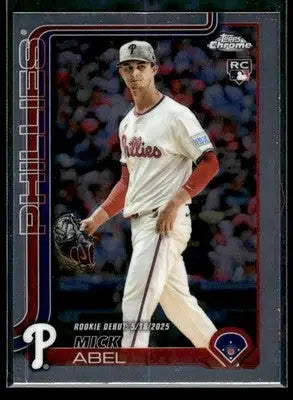 2025 Topps Chrome Update Mick Abel #USC87 RC Philadelphia Phillies