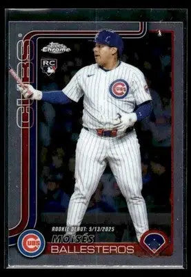 2025 Topps Chrome Update Moisés Ballesteros #USC7 RC Chicago Cubs