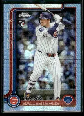 2025 Topps Chrome Update Moisés Ballesteros #USC93 Prism Refractors RC Cubs