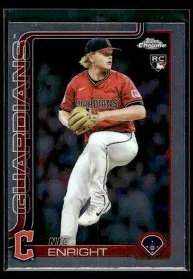2025 Topps Chrome Update Nic Enright #USC103 RC Cleveland Guardians