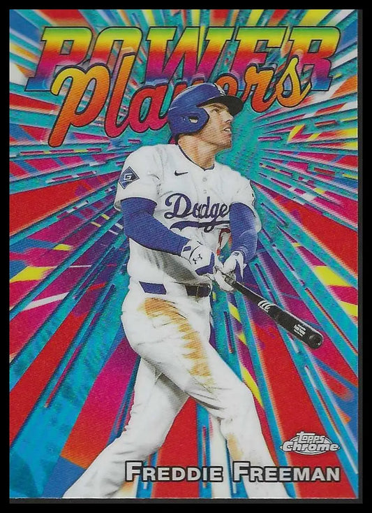 2025 Topps Chrome Update #PP-40 Freddie Freeman Power Players Dodgers - Baseball Card Single