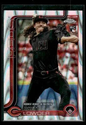 2025 Topps Chrome Update Rhett Lowder #USC110 RayWave Refractor Reds
