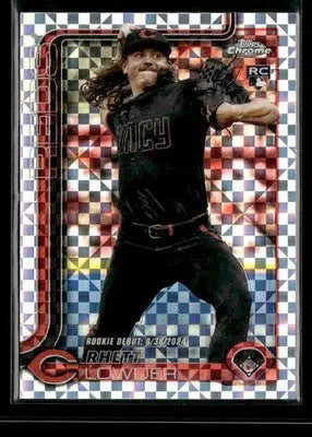 2025 Topps Chrome Update Rhett Lowder #USC110 X-Fractors RC Cincinnati Reds