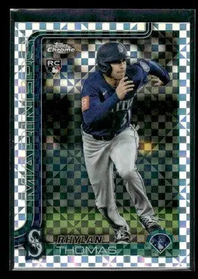 2025 Topps Chrome Update Rhylan Thomas #USC185 X-Fractors RC Seattle Mariners