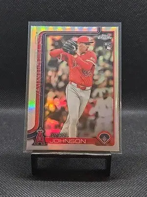2025 Topps Chrome Update Ryan Johnson Refractor #USC116 Los Angeles Angels