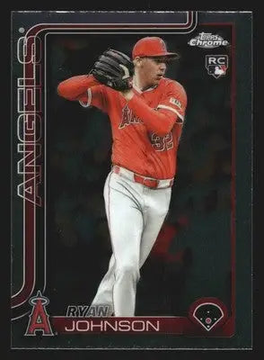 2025 Topps Chrome Update Ryan Johnson #USC116 Angels RC - Baseball Card Single