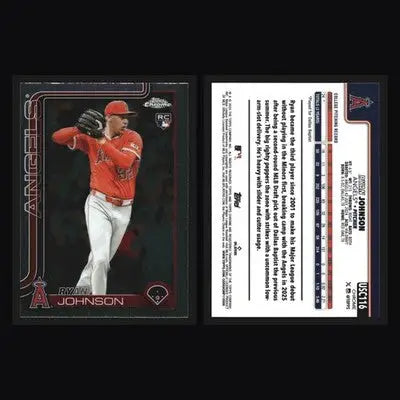 2025 Topps Chrome Update Ryan Johnson #USC116 Angels RC - Baseball Card Single