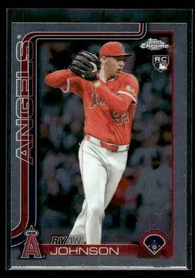 2025 Topps Chrome Update Ryan Johnson #USC116 RC Los Angeles Angels