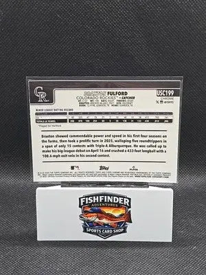 2025 Topps Chrome Update Series - Braxton Fulford #USC199 X-Fractor (RC) - Baseball Card Single
