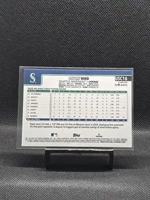 2025 Topps Chrome Update Series - Bryan Woo #USC16 Prism Refractor - Baseball Card Single