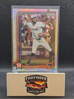 2025 Topps Chrome Update Series - Carlos Correa #USC164 Prism Refractor - Baseball Card Single
