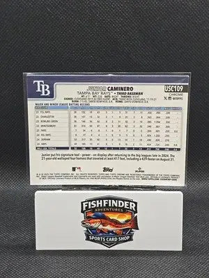 2025 Topps Chrome Update Series - Junior Caminero #USC109 X-Fractor - Baseball Card Single