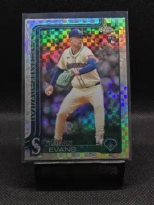 2025 Topps Chrome Update Series - Logan Evans USC194 X-Fractor (RC) - Trading Cards (Singles): Baseball Card Single