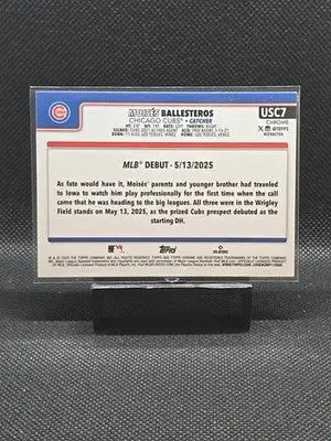 2025 Topps Chrome Update Series - Moises Ballesteros #USC7 Refractor (RC) - Baseball Card Single