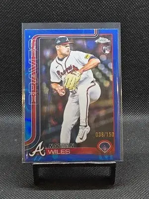 2025 Topps Chrome Update Series - Nathan Wiles #USC172 Blue Lava /150 (RC) - Baseball Card Single
