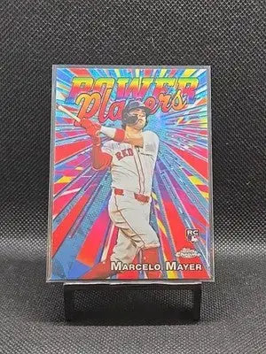 2025 Topps Chrome Update Series - Power Players Marcelo Mayer #PP-45 (RC) - Baseball Card Single
